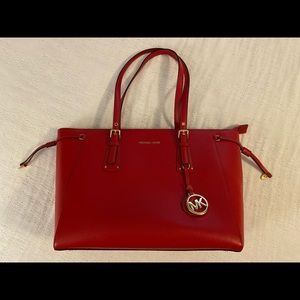 Michael Kors large red tote